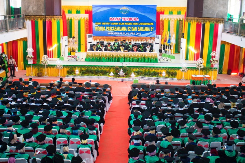 IAIN Lhokseumawe Wisudakan 821 Lulusan