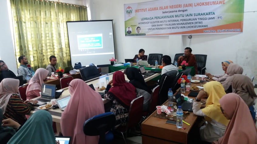 Tingkatkan Mutu Kampus, IAIN Lhokseumawe Bekerjasama dengan LPM IAIN Surakarta