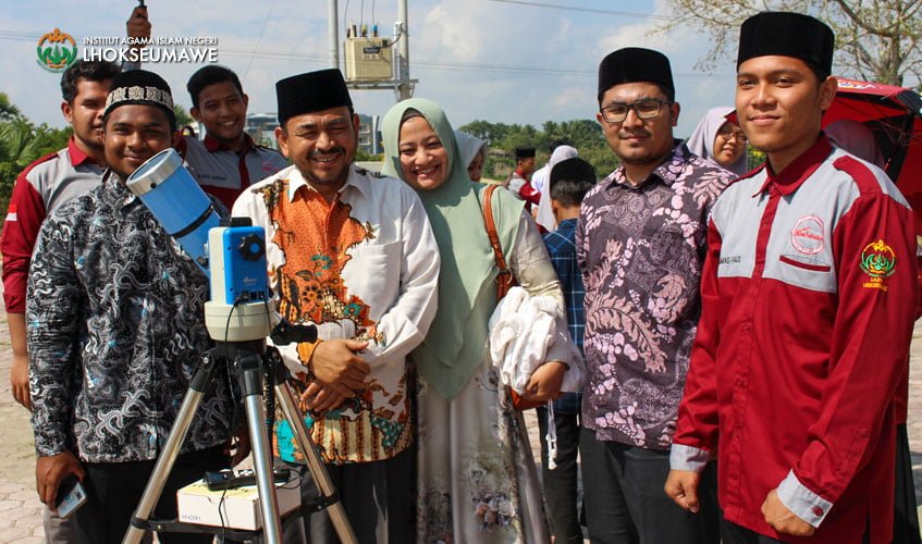 Rektor IAIN Lhokseumawe Kunjungi Lokasi Pengamatan Gerhana