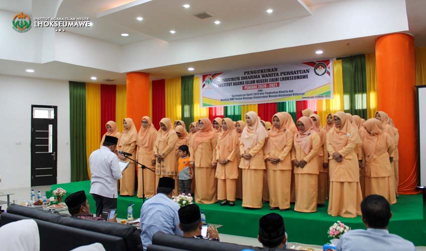 Pengurus DWP IAIN Lhokseumawe di Lantik